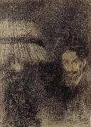 James Ensor Self-Portrait by Lamplight or In the Shadow china oil painting reproduction